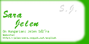 sara jelen business card
